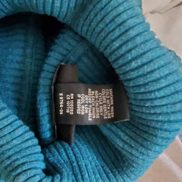 Lane Bryant Teal Turtleneck - Picture 7 of 7